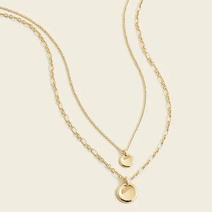 J.Crew Layered Coin Necklace
